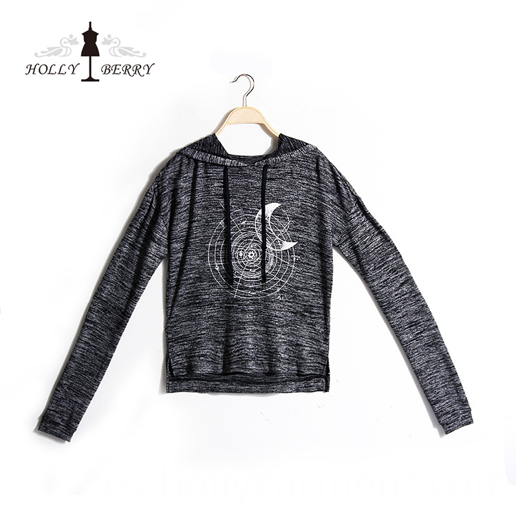 Sudadera gris para mujer Gray Sweatshirt for Women